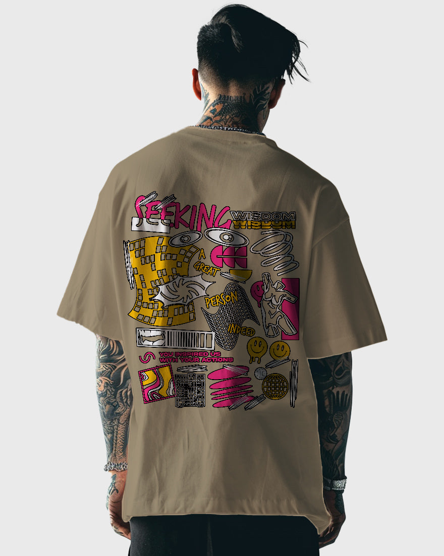 Mens Oversized Tshirt Funky Wisdom