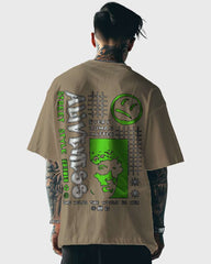 Mens Oversized Tshirt Funky Aliveness