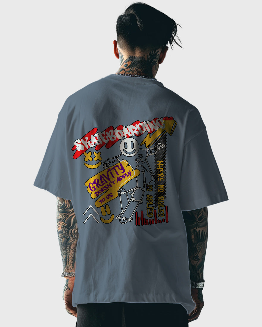 Mens Oversized Tshirt Funky Skate