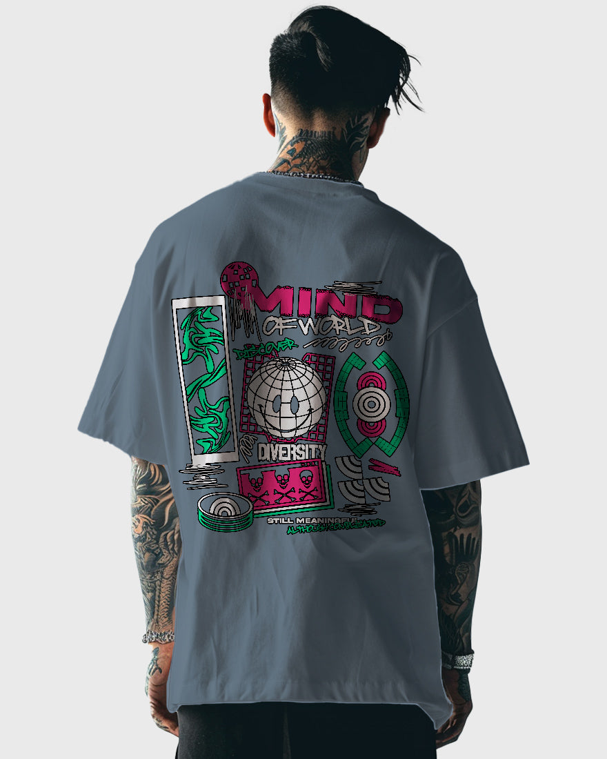 Mens Oversized Tshirt Funky Mind