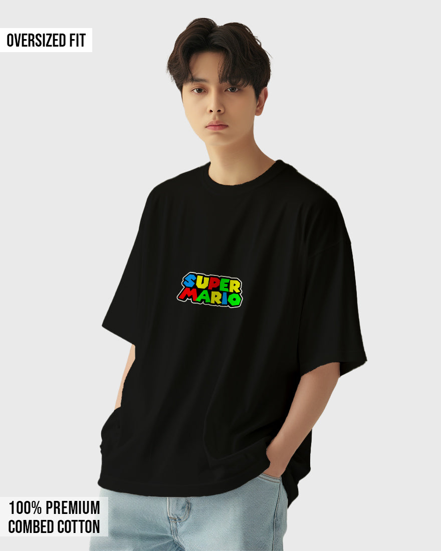 Mens Oversized Tshirt Gaming Mario 8