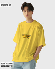 Mens Oversized Tshirt Cartoon Loony Tunes Tweety