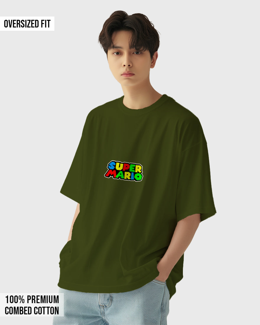 Mens Oversized Tshirt Gaming Mario 7