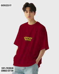 Mens Oversized Tshirt Cartoon Loony Tunes Tweety