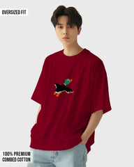 Mens Oversized Tshirt Gaming Duck Hunt