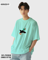 Mens Oversized Tshirt Gaming Duck Hunt