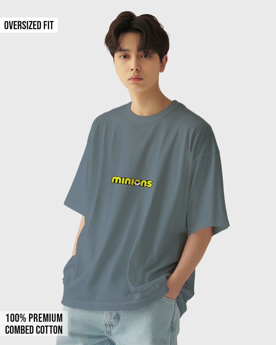 Mens Oversized Tshirt Cartoon Minions Bob