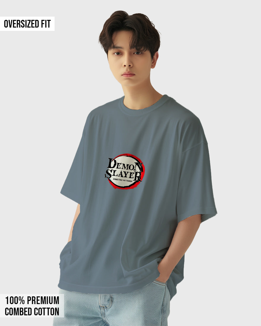 Mens Oversized Tshirt Anime Demonslayer 1