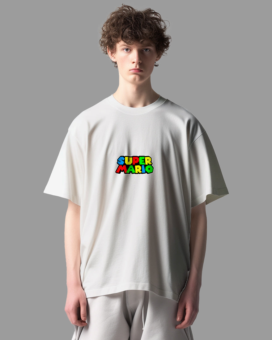 Mens Oversized Tshirt Gaming Mario 3