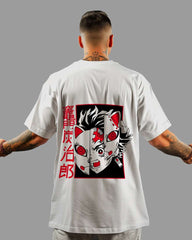 Mens Oversized Tshirt Anime Demonslayer 2