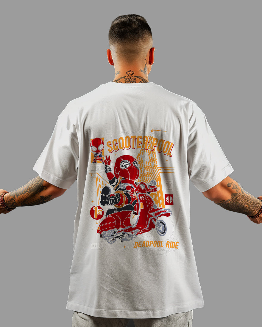 Mens Oversized Tshirt Movies Deadpool