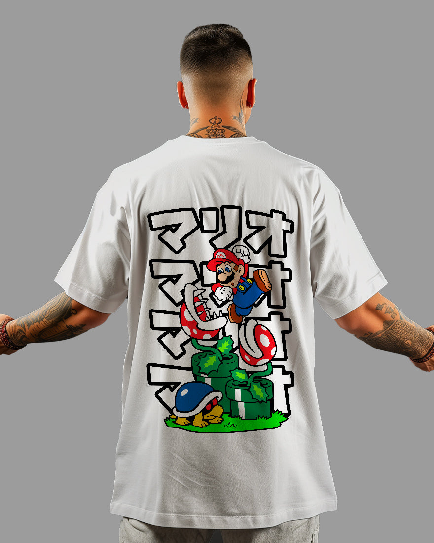 Mens Oversized Tshirt Gaming Mario 9