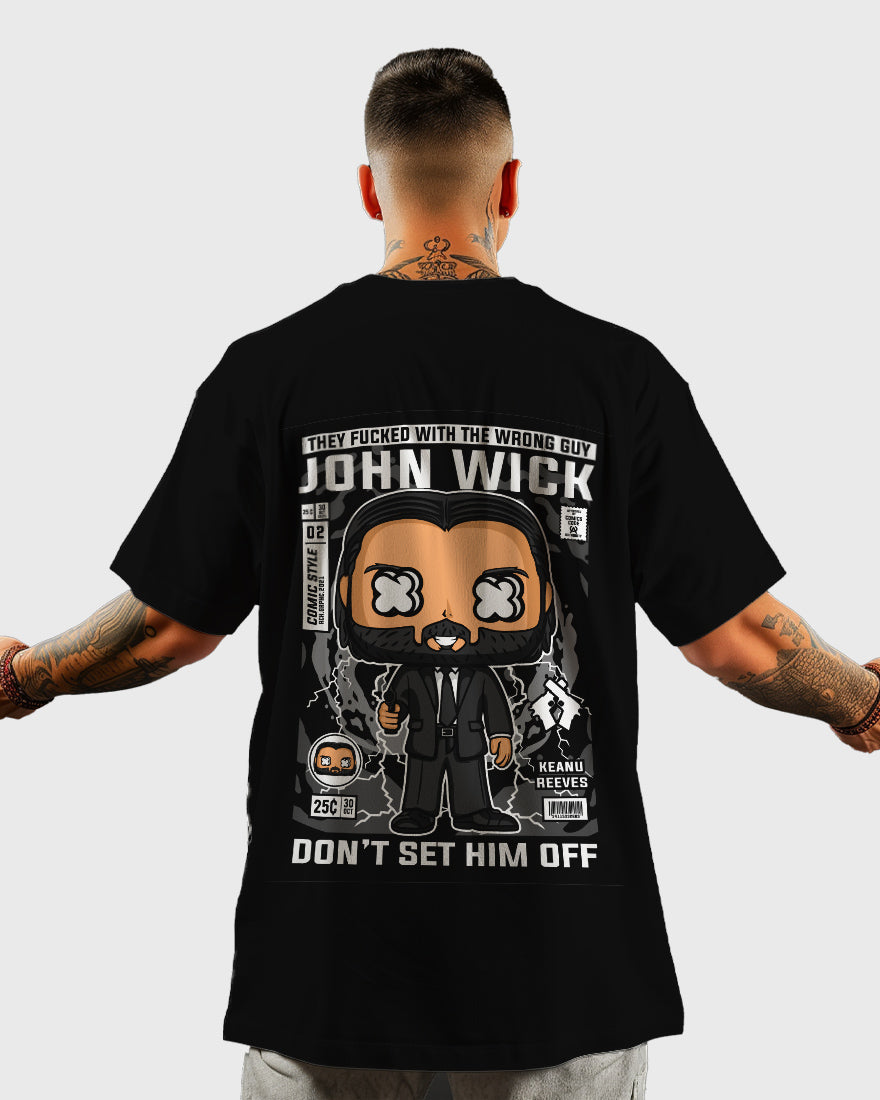 Mens Oversized Tshirt Movies John Wick