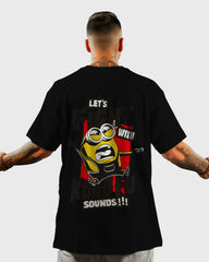 Mens Oversized Tshirt Cartoon Minions Bob