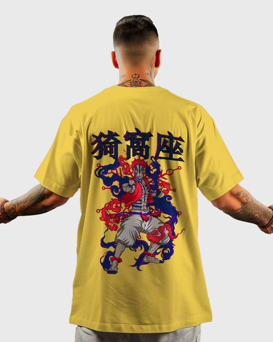 Mens Oversized Tshirt Anime Demonslayer 1