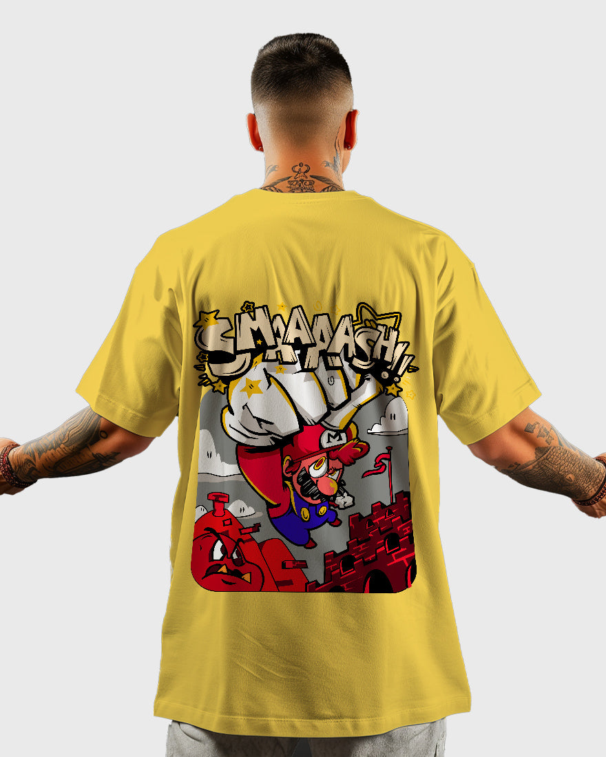 Mens Oversized Tshirt Gaming Mario 3