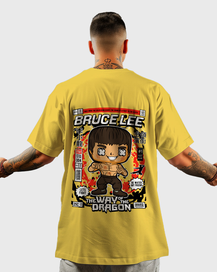 Mens Oversized Tshirt Movies Bruce Lee