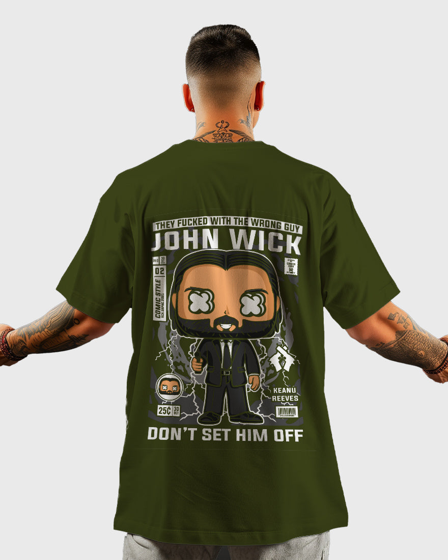 Mens Oversized Tshirt Movies John Wick