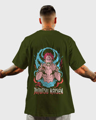 Mens Oversized Tshirt Anime Jujutsu Kaisen 1