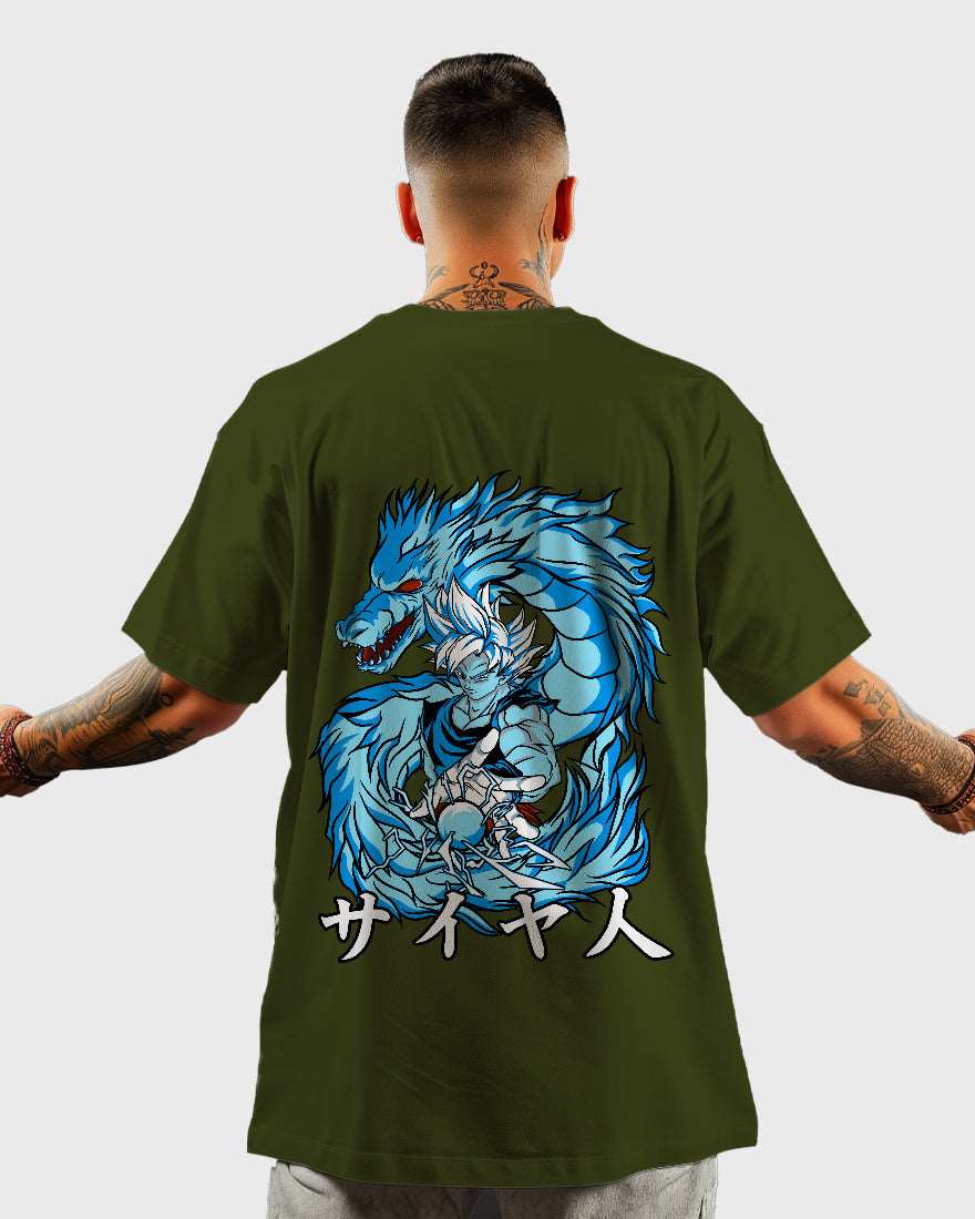 Mens Oversized Tshirt Anime Dragonballz Goku 1