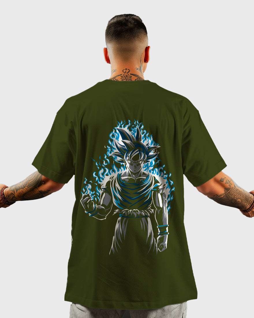 Mens Oversized Tshirt Anime Dragonballz Goku 2