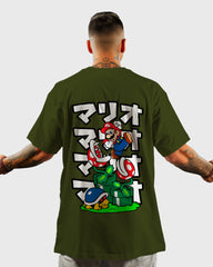 Mens Oversized Tshirt Gaming Mario 9