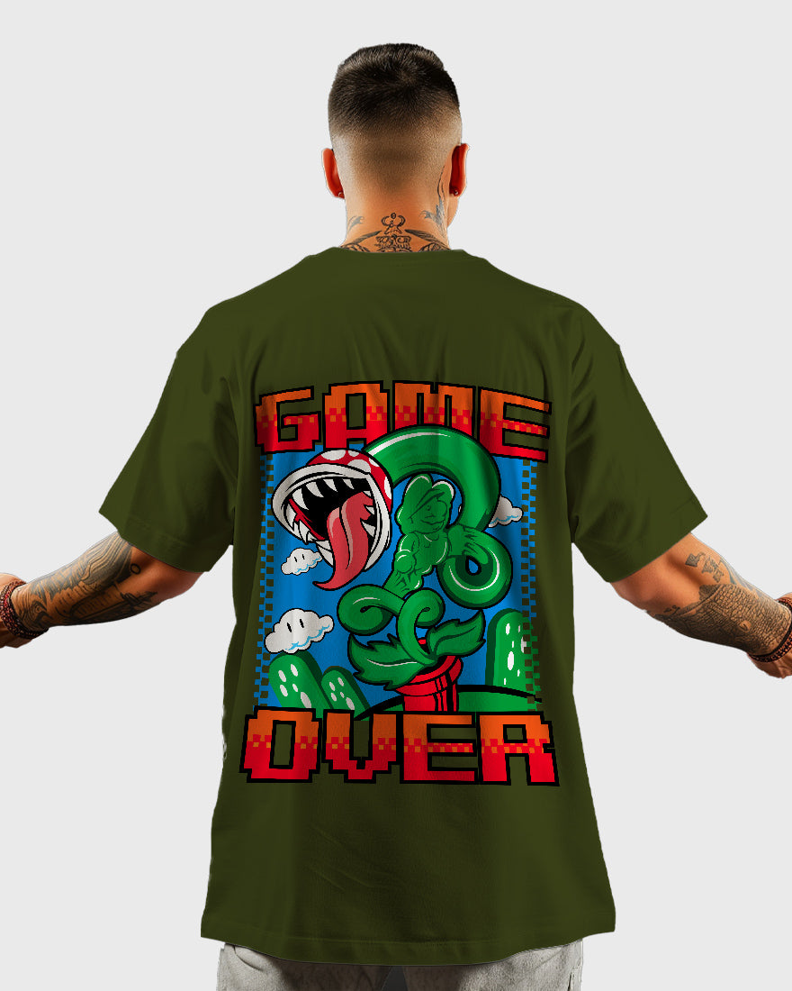 Mens Oversized Tshirt Gaming Mario 10