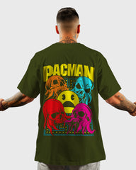 Mens Oversized Tshirt Gaming Pacman