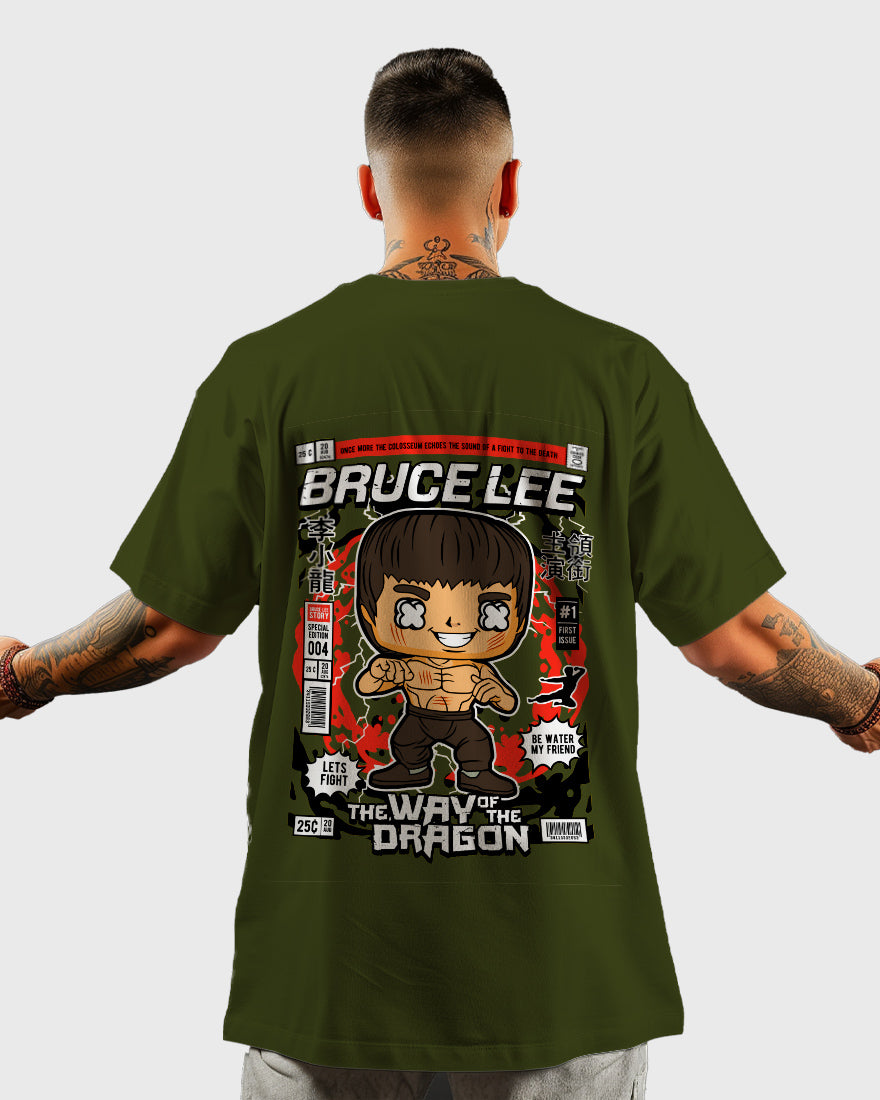 Mens Oversized Tshirt Movies Bruce Lee