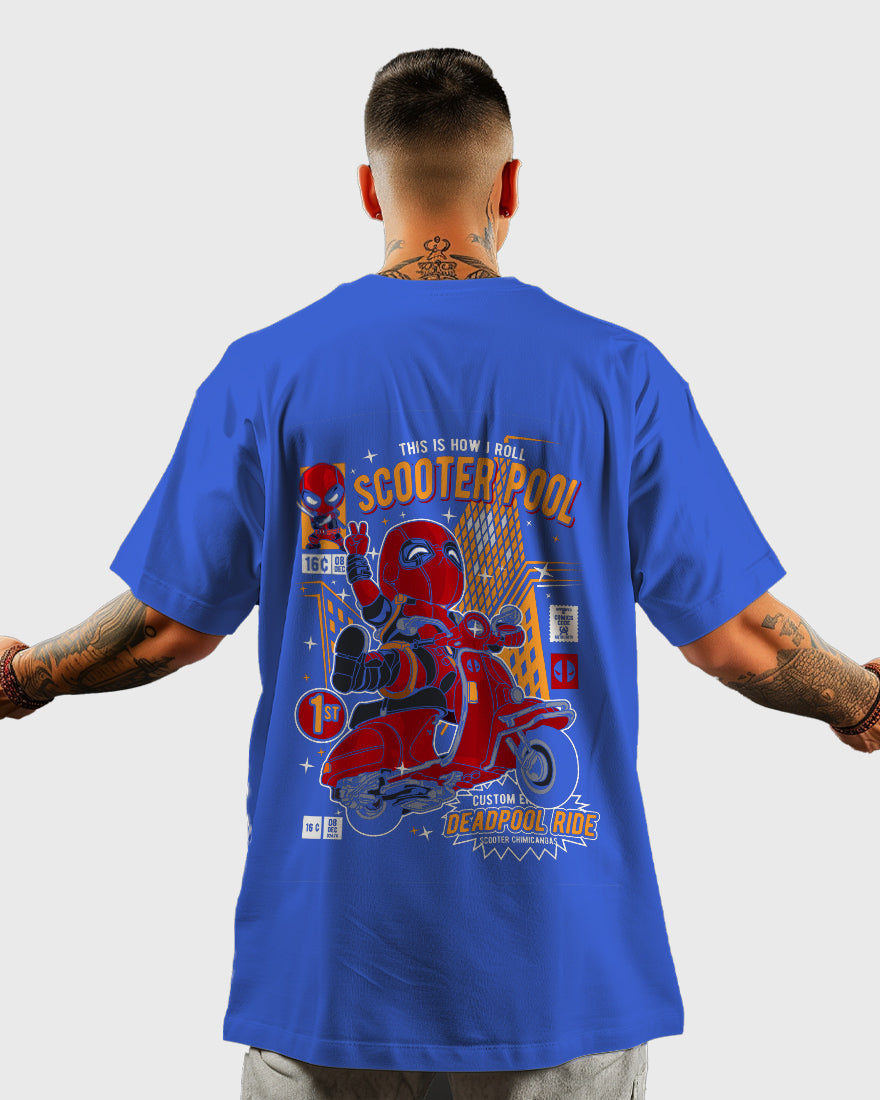 Mens Oversized Tshirt Movies Deadpool