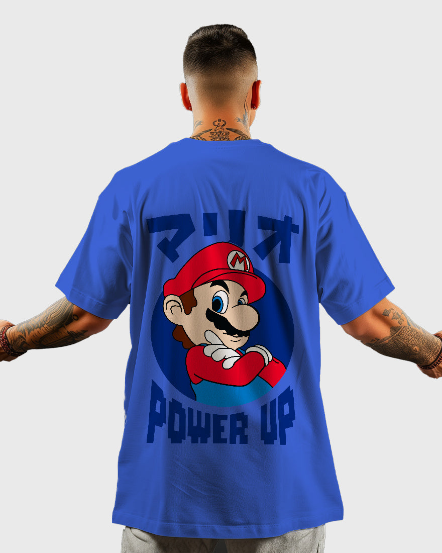 Mens Oversized Tshirt Gaming Mario 1