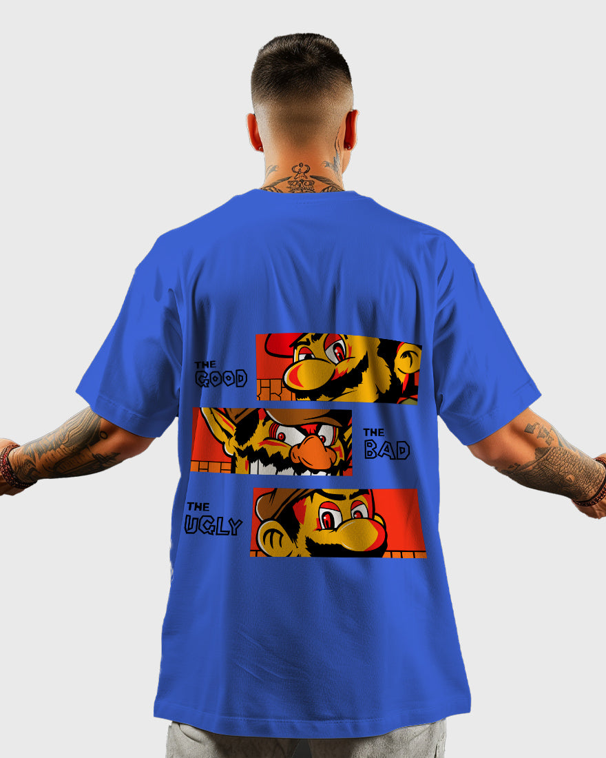 Mens Oversized Tshirt Gaming Mario 2