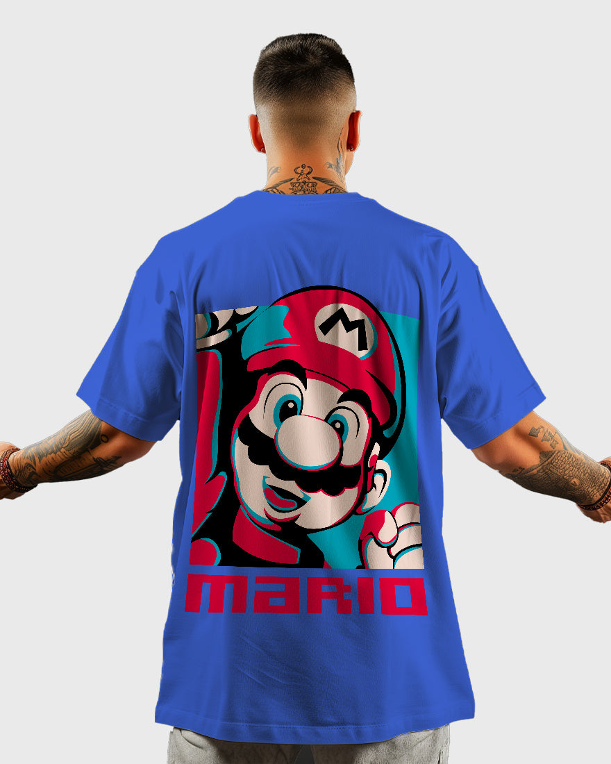 Mens Oversized Tshirt Gaming Mario 5