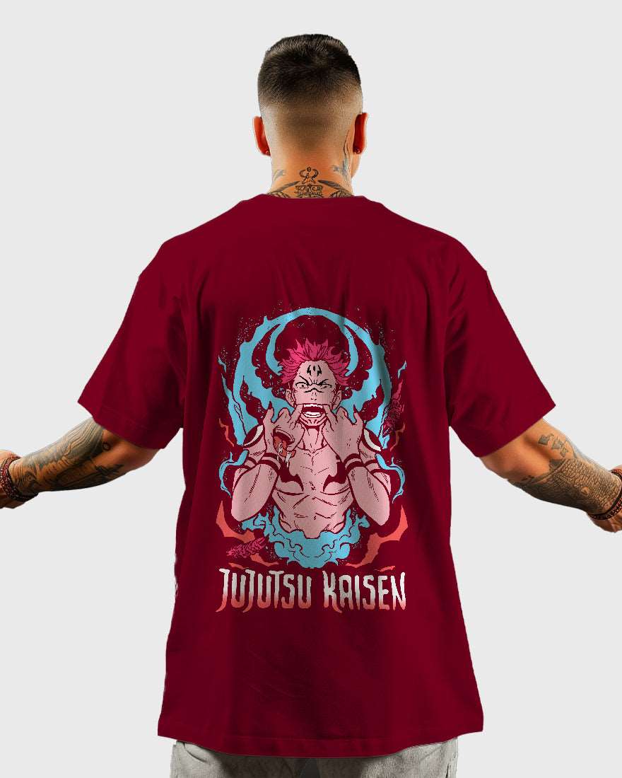 Mens Oversized Tshirt Anime Jujutsu Kaisen 1