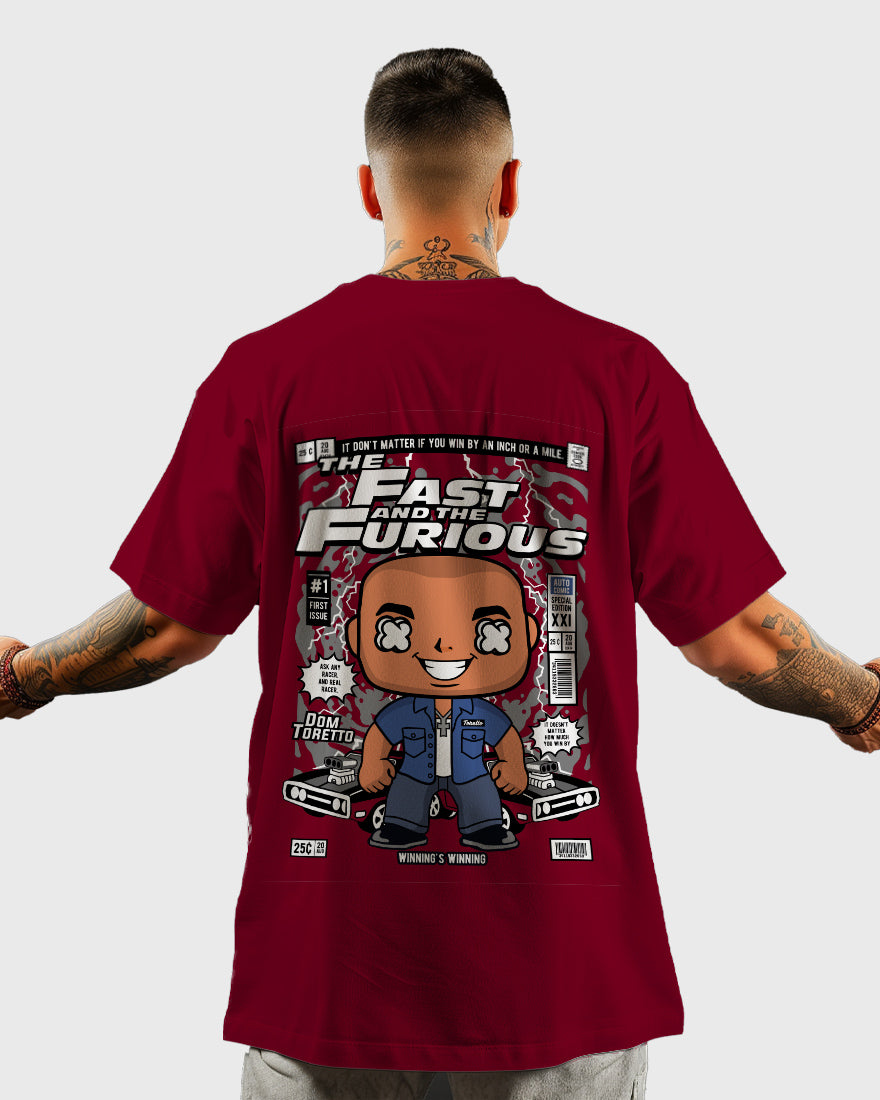 Mens Oversized Tshirt Movies Toretto