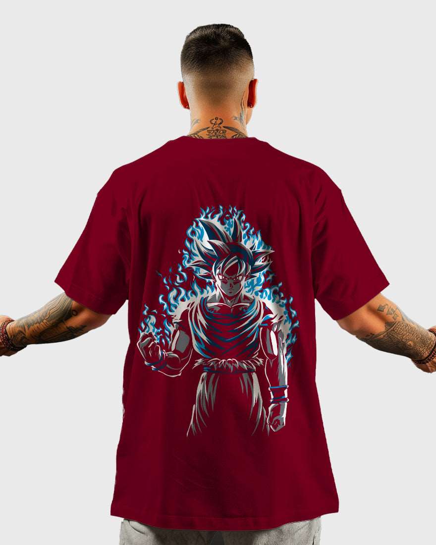 Mens Oversized Tshirt Anime Dragonballz Goku 2