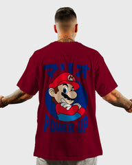 Mens Oversized Tshirt Gaming Mario 1