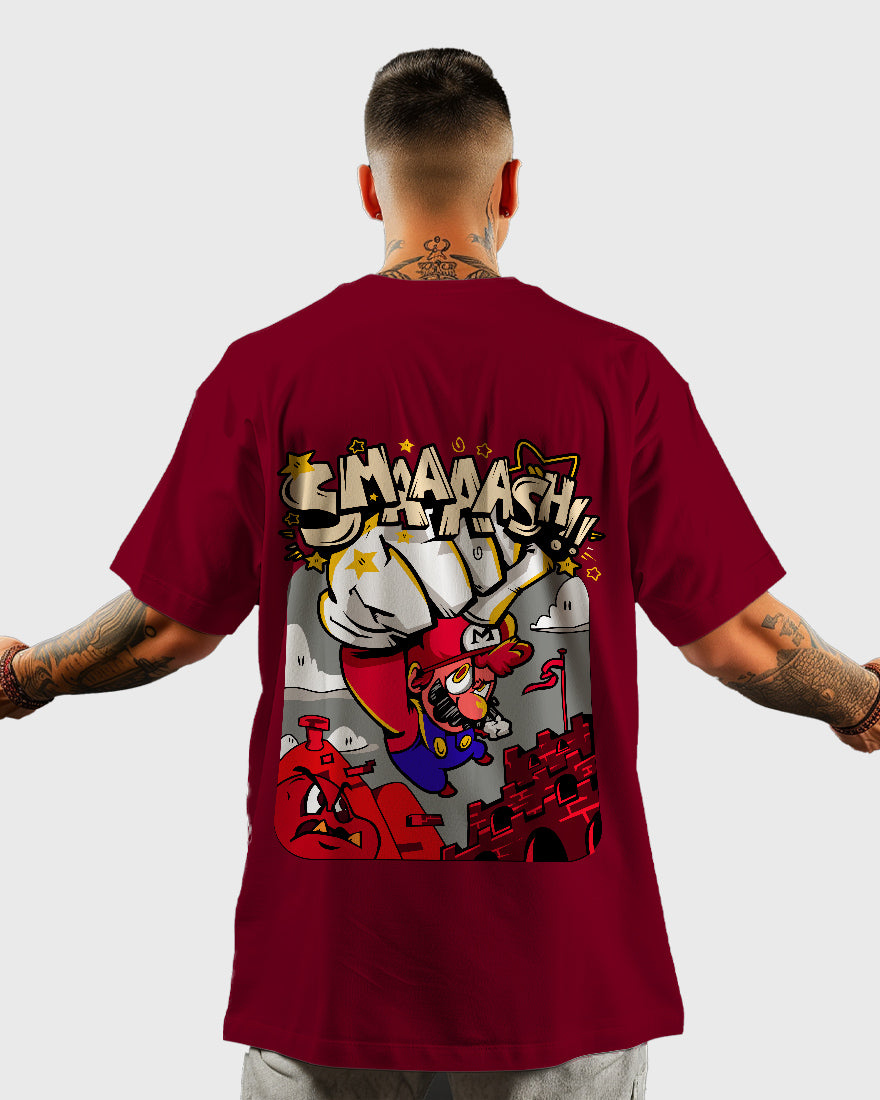 Mens Oversized Tshirt Gaming Mario 3