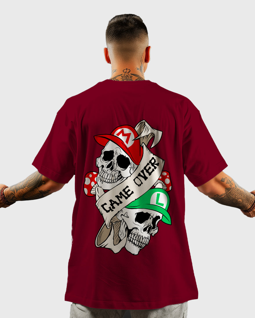 Mens Oversized Tshirt Gaming Mario 6