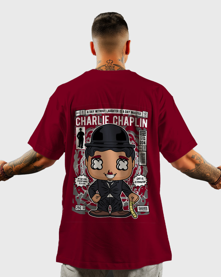 Mens Oversized Tshirt Movies Chaplin