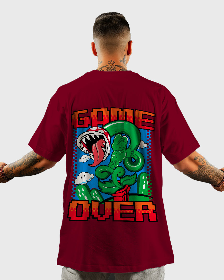 Mens Oversized Tshirt Gaming Mario 10