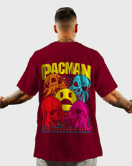 Mens Oversized Tshirt Gaming Pacman