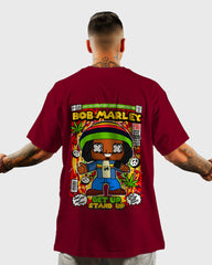 Mens Oversized Tshirt Movies Bob Marley