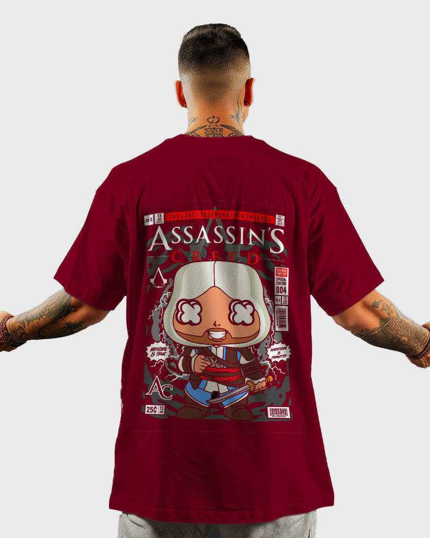 Mens Oversized Tshirt Movies Assasins