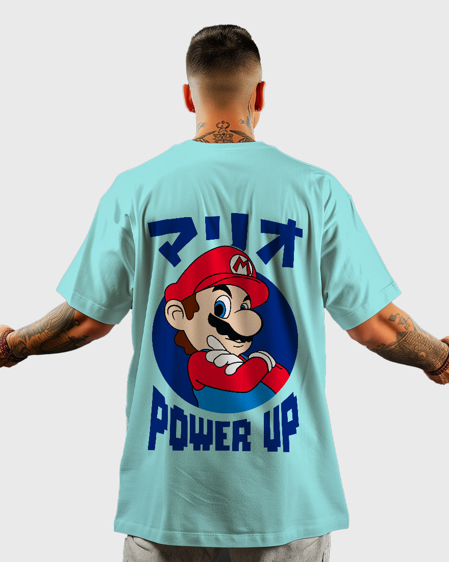 Mens Oversized Tshirt Gaming Mario 1