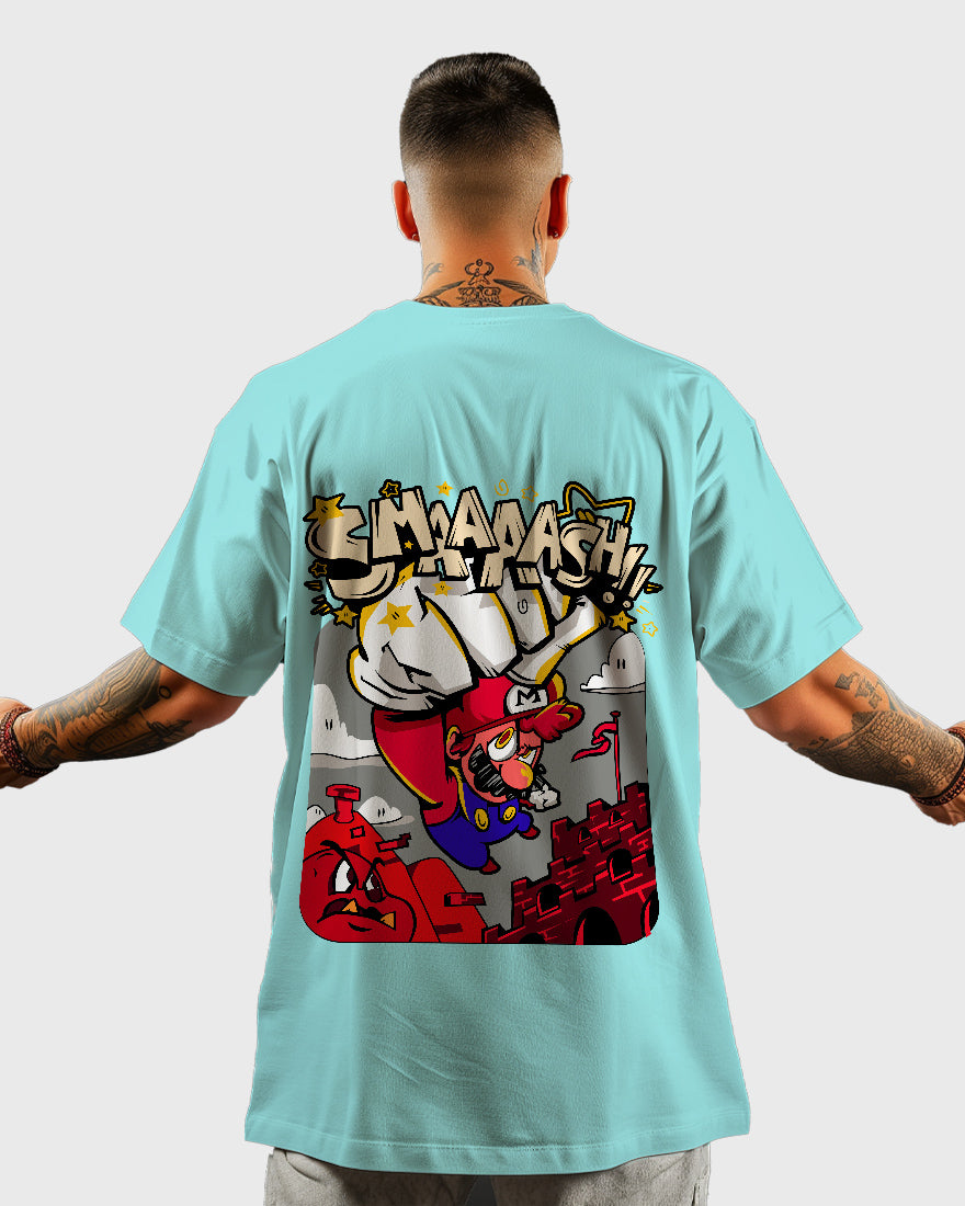 Mens Oversized Tshirt Gaming Mario 3