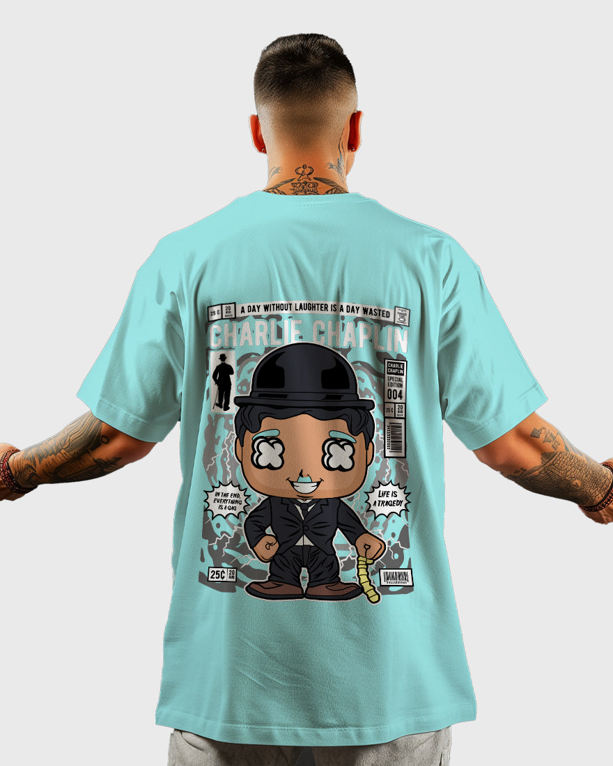 Mens Oversized Tshirt Movies Chaplin