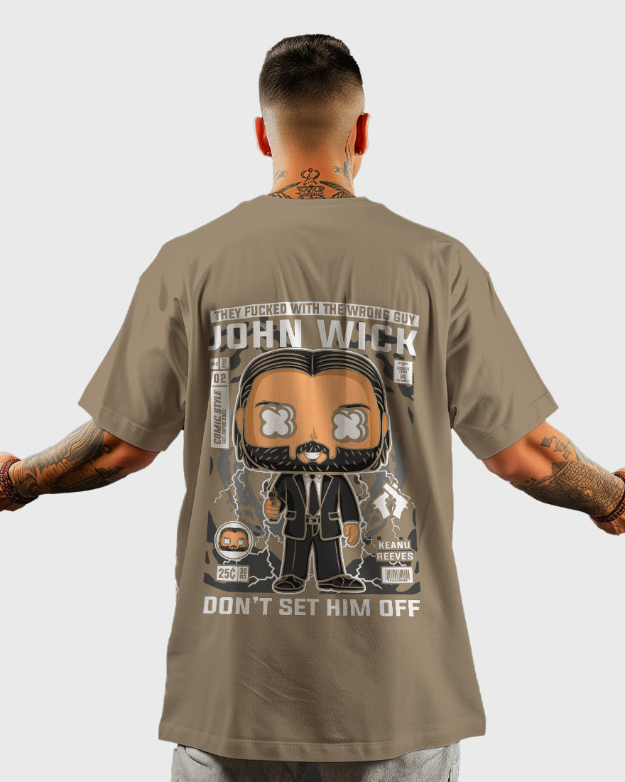 Mens Oversized Tshirt Movies John Wick