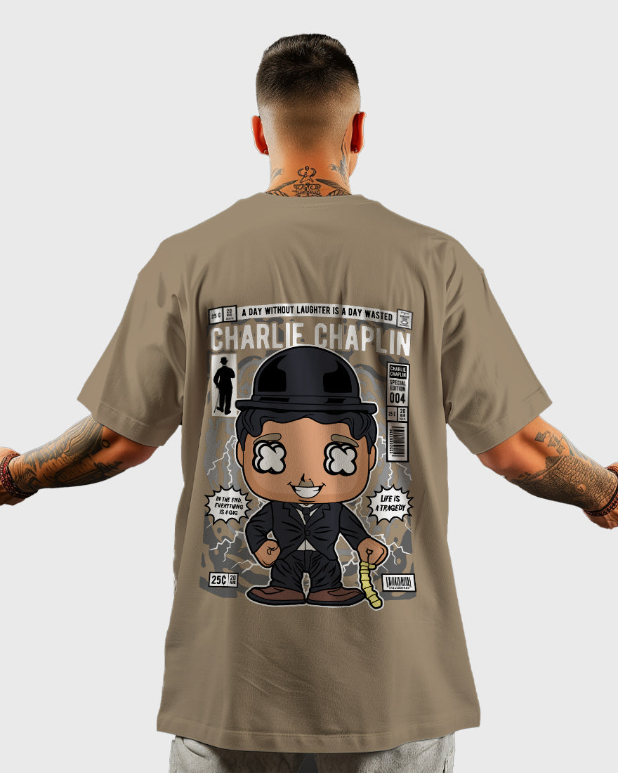 Mens Oversized Tshirt Movies Chaplin