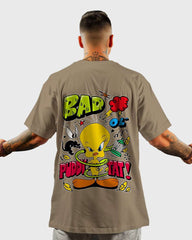 Mens Oversized Tshirt Cartoon Loony Tunes Tweety